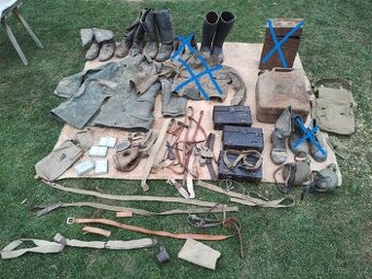 Vyklízení půdy domu wehrmacht výstroj z druhé světové války