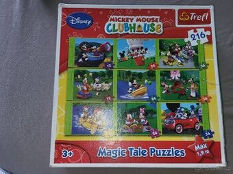 Puzzle Mickey Mouse a krtecek od 3 let