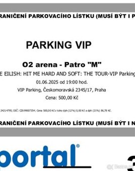 Prodam VIP Parking na Billie Eilish