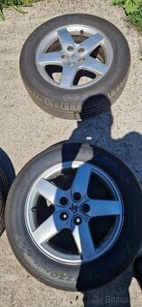 Prodám Originál Alu disky na Peugeot 407 16' Letni pneu 90%
