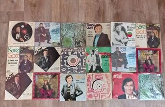 SP desky Karel Gott - 15,- /kus nebo 280,- vše - sada 2