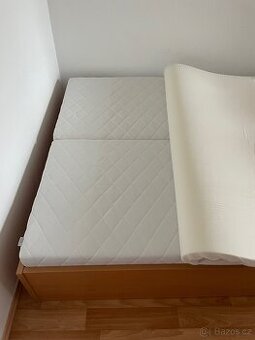 Matrace + vrchní matrace + postel 160x200 cm
