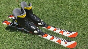 Prodám dětské lyže 100cm a boty vel. 22/22,5 265mm