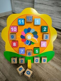 Dětské dřevěné hodiny