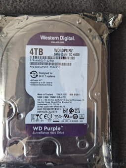 Prodám Western Digital Purple 4 TB