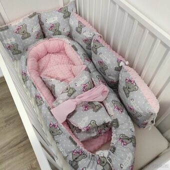 Set na spaní - 8x polštářek, hnízdo (hnízdečko), zavinovačku