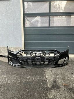 predni naraznik audi a7 s7 18- maska mrizka cerny