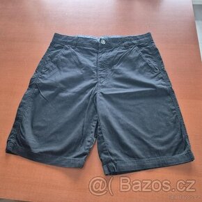 NOVÉ - Chlapecké plátěné černé kraťasy HM 164