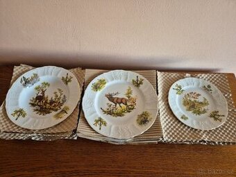 Talířová sada motiv myslivec Bernadotte