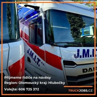 Nabídka práce: Přijmeme řidiče na návěsy