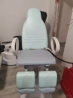 Elektrické křeslo modro šedivé AKCE