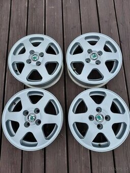 ORIGINÁLNÍ ALU KOLA ŠKODA FELICIA 14" 4x100 TOP stav