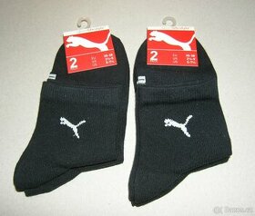 4x černé ponožky, original Puma, 35-38 - nové