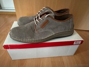 Pánské kožené polobotky Rieker vel. 43