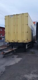 Nákladní přívěs 18t, tandem, skříň, průjezd, čelo 2t - 1
