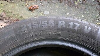 215/55 R17 V Continental jako nové