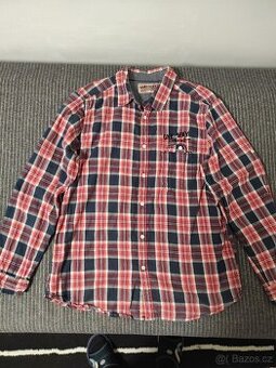 Pánská košile XL Denim dlouhý rukáv - 1