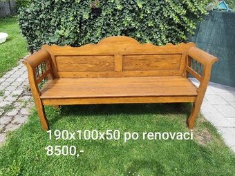 Staré dřevěné lavice - 1
