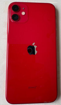 iPhone 11 64GB red + pouzdro + Apple EarPods