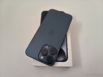 apple iphone 15 PRO 256gb Blue Titanium / Batéria 86%