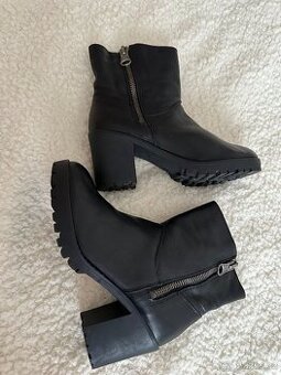 Kozačky kůže Poelman 38