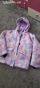 Dětská dívčí zimní bunda vel.164 hodně teplá