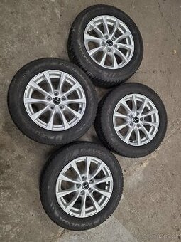 Prodám hezká 16" alu kola Borbet se zimními pneu