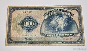 1000 kč, 1919, C, Československo