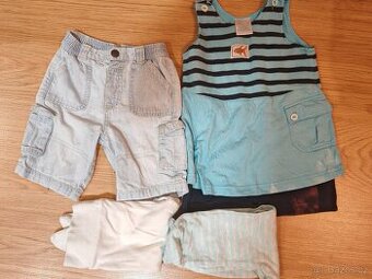 polodupačky kraťasy, overal kraťasy vel 74 6 - 9 měsíců