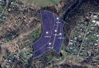 Prodej podílu 1/3 louky 6 546 m², Mnichovice