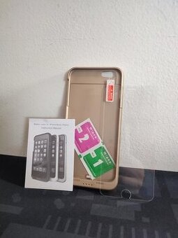 Externí bateriový kryt pro iPhone 6 - 4800mAh, zlatá/růžová