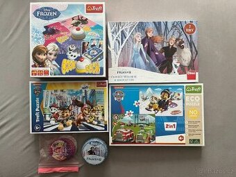 Hry Ledové království a puzzle Tlapková patrola