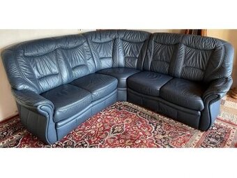 Luxusní rohová kožená sedací souprava, 2592