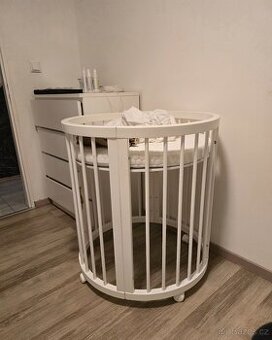 Rostoucí postýlka MIMIKO 9V1 PREMIUM + Mantinely