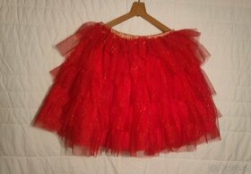 červená sukně vel. 134 - 1