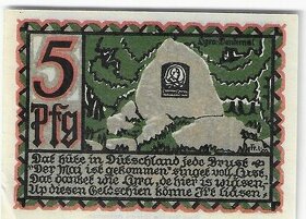 B.2023.46. Predám 5 Ffennig - Osnabruck -1921 - Nemecko - 1