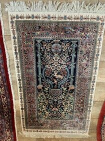 Perský luxusní koberec hedvábí na hedvábí HEREKE 135x80 - 1