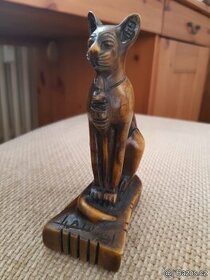Egypt - soška,  keramika, kniha