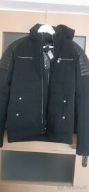 Pánská bunda Phillip Plein s kapucí černá