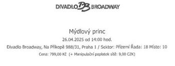 Muzikál Mýdlový princ