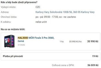 herní PC HALL 3000 - originál z CZC.cz