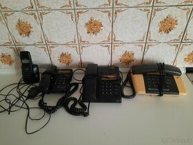 Analogové tel.-odpojeno,vše funkční,stolní,závěsné,přenosná