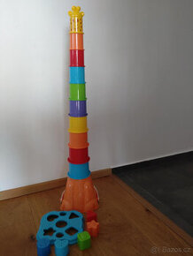 Vkládačka + skládačka pyramida Žirafa