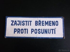 Stará cedule - 1