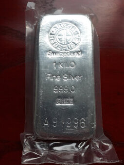 Investiční stříbrný slitek Argor Heraeus 1kg