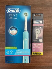 Oral B pro 1 500 + 4 náhradní hlavice (VŠE NOVÉ)