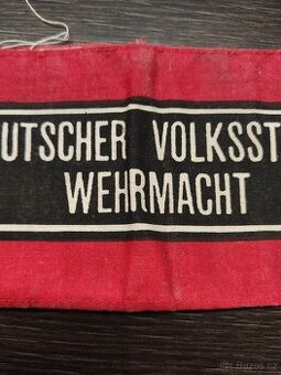 Rukávová páska Deutscher Volkssturm Wehrmacht