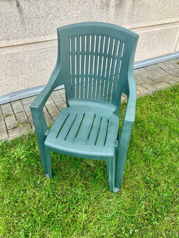 Plastová židle Arpa, zelená