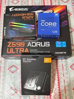 Kompletní herní/OC set – Intel i9-11900K + Gigabyte Z590 AOR