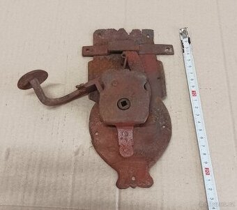 Starožitný zámek, západka, klika na dveře